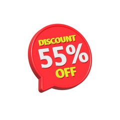 discount 55 percent off bubble 3d red color