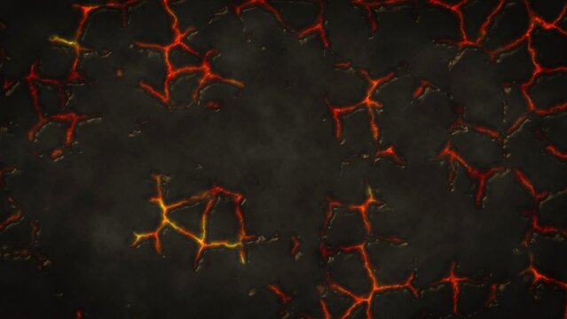 Cracked Magma Lava Background (customizable)