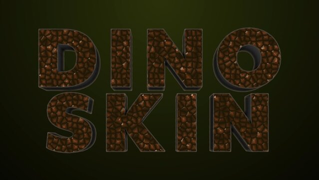 Dinosaur Skin Text Title Intro