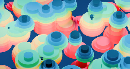 Abstract Bubble colours background.