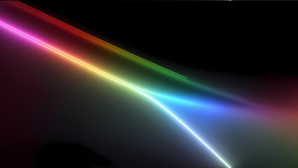 Fototapeta na wymiar high speed rainbow beam ray of future technology transmission concept