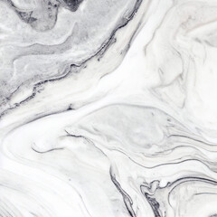 Obraz premium White marble texture Close-up Elegant and sophisticated Veins and swirls in gray and black tones Ideal for creating a luxurious design