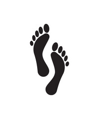 footprint icon, vector best flat icon.