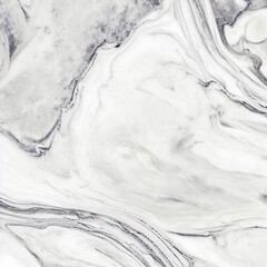 Obraz premium White marble texture Close-up Elegant and sophisticated Veins and swirls in gray and black tones Ideal for creating a luxurious design