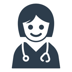 Female doctor icon