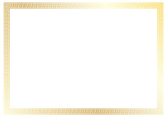 gold roman ractangles line frame