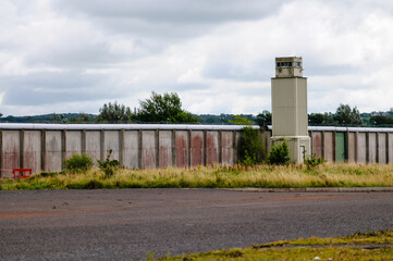 Watchtower and wall at the abandoned Maze Prison (Long Kesh)