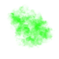 Green color smoke effect