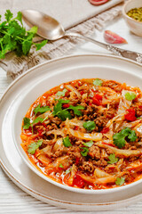 ground beef cabbage soup, hamburger cabbage soup