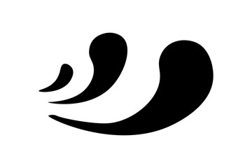 Splashes of water. Symbol. Icon. Vector. Illustration isolated on white background