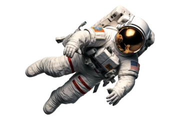 Foto op Canvas Astronaut in a space suit isolated on transparent background  © Arash