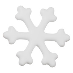 Fototapeta premium Winter Flurry: Mesmeric 3D Illustration Depicting Descending Festive Snowflakes