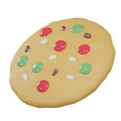 3d Christmas Icon Chocolate Chip Cookies