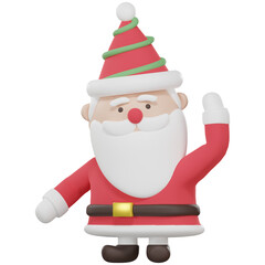 Santa Claus Waving Hand And Saying Hello