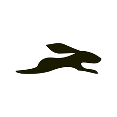 RABBIT RUN  ICON VECTOR ILLUSTRATION SYMBOL DESIGN