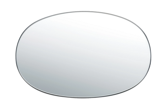 Mirror Glass on White or PNG Transparent Background.