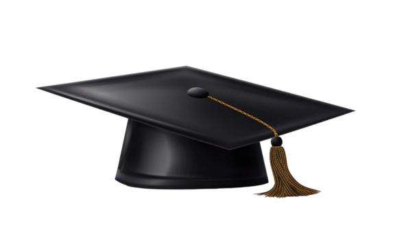 Cap Tassel on White or PNG Transparent Background.