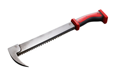 Sawing Hacksaw on White or PNG Transparent Background.