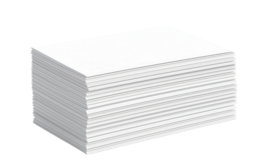 Study Collection Card on White or PNG Transparent Background.