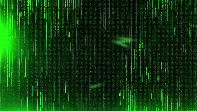 green binary code
