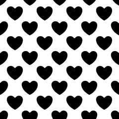 Seamless heart pattern background.Simple heart shape seamless pattern in diagonal arrangement. Love and romantic theme background.