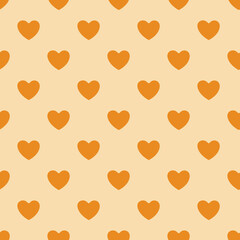 Seamless heart pattern background.Simple heart shape seamless pattern in diagonal arrangement. Love and romantic theme background.
