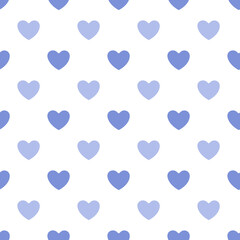 Seamless heart pattern background.Simple heart shape seamless pattern in diagonal arrangement. Love and romantic theme background.