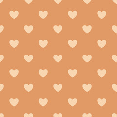 Seamless heart pattern background.Simple heart shape seamless pattern in diagonal arrangement. Love and romantic theme background.