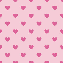 Seamless heart pattern background.Simple heart shape seamless pattern in diagonal arrangement. Love and romantic theme background.