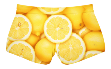 Zest Lemonade Dress on White or PNG Transparent Background.