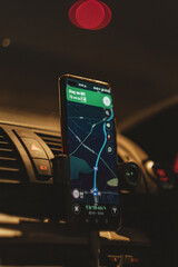 close up of a GPS