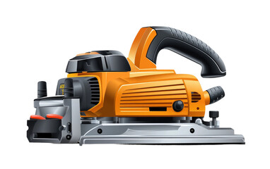 Fototapeta premium Carpentry Tool Planer on White or PNG Transparent Background.
