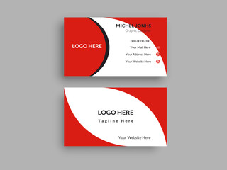 Modern Business Card - Creative and Clean Business Card Template. Elegant luxury clean dark business card Vector illustration