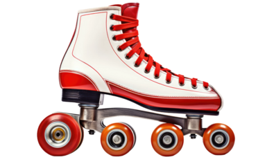 Wheels Fun Skates on White or PNG Transparent Background.