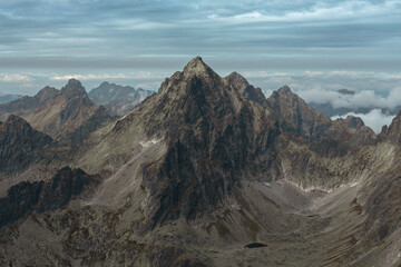High mountain landscape in the Slovak Tatras
