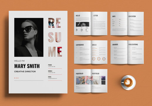 Resume Booklet Template