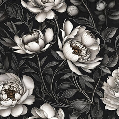 Mystical charcoal flowers captivate with dark elegance, blending mystery and sophistication in nature's enchanting palette.