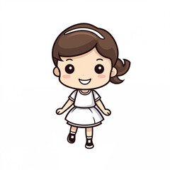 cartoon little girl