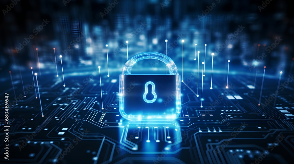 Poster ensure your digital security with advanced tech safety measures and robust data protection. keep you