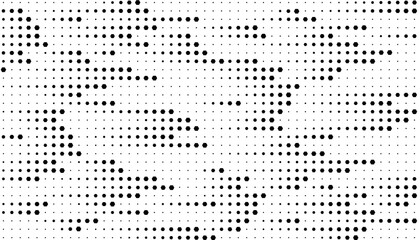 Hexagon black and white technology background pattern. Vector Format	