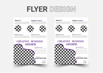 Modern Business Flyer Design, A4 Professional Business Flyer Design 