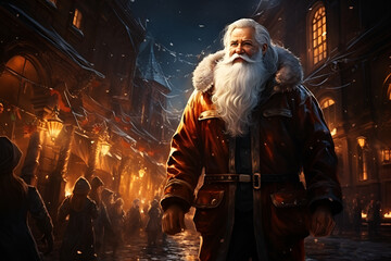 Santa Claus is a superhero generated AI
