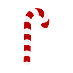 christmas candy cane isolated vector illustration