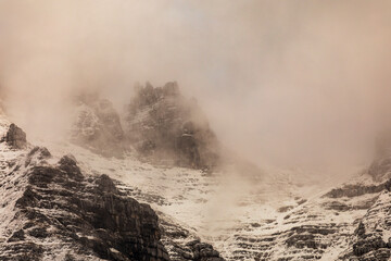 Sunset over the Altopiano del Montasio