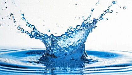 Water Splashes In Motion Background.