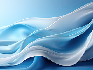 An Abstract Background with Soft Focus in Blue. There's Free Copy Space for Text on This Digital Background.