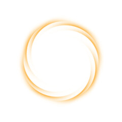 Light yellow Twirl png. Curve light effect of yellow line. Luminous yellow spiral png. Element for your design, advertising, postcards, invitations, screensavers, websites, games. PNG.
