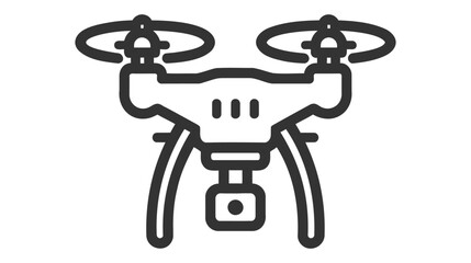 Drone concept line icon. Simple element illustration. drone concept outline symbol design.