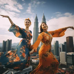Stickers pour porte Kuala Lumpur malaysia kuala lumpur twin tower