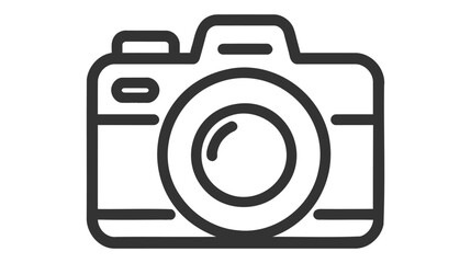 Photo camera vector icon isolated on white background